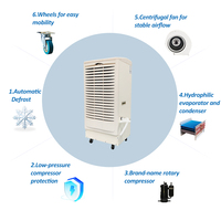 150L/D(T=30 ° Déshumidificateur commercial portable avec roues (C,RH=80%) pour salle de culture