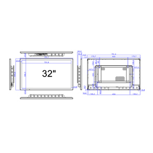 מסך מגע קיבולי מחשב שולחני usb מסך מגע קיבולי צג חדש עבור תצוגת פרסום דיגיטלי עבור אנדרואיד לינוקס לינוקס - Product Image 3