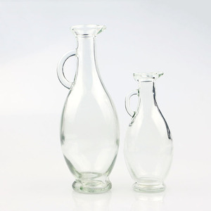 Vente en gros de carafes en verre transparent de 250 ml et 500 ml avec poignée, pichet en verre multifonctionnel pour jus, <span class=keywords><strong>huile</strong></span> d'<span class=keywords><strong>olive</strong></span> - Product Image 4