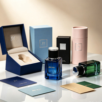Flacon de parfum en verre carré vide de luxe personnalisé de 30 ml, 70 ml, 100 ml avec pompe pulvérisatrice, rechargeable, avec impression sérigraphique et boîte