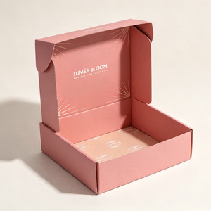 E Commerce Kraft Corrugated Self Locking Crash Bottom Cosmetic Fragrance Perfume Shipping <b>Box</b> Matt Lamination Hot Stamping Logo - Product Image 1