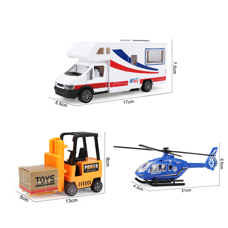 QSTOYS Pull Back сплав вилочный погрузчик литой металл инженерный грузовик игрушки автомобиль