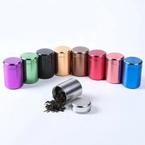 80g di lattine rotonde sigillate ermetiche in acciaio inossidabile 30g Mini lattina per caffè Matcha e tè per bevande - Product Image 5