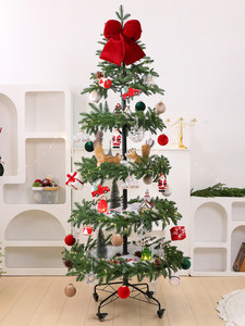 Árvore de Natal Yuefu em PE Puro, Grande, 2,1m, Multi-Camadas, Estilo Shopping, Móvel, para Decoração de Chão de Sala de Estar e Festas, <span class=keywords><strong>DIY</strong></span> - Product Image 3