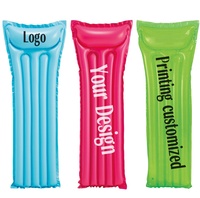 Matelas flotteur gonflable imprimé personnalisé pour piscine Piscine lit radeau flottant gonflable en PVC
