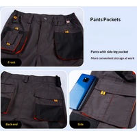 Ensemble d'uniformes de travail personnalisés avec plusieurs poches pour pantalons d'hommes, vêtements de protection pour la réparation automobile et mécanique
