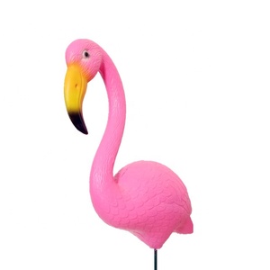 4 Statue Fenicotteri Rosa Da Giardino In Resina - Decorazioni Esterni Per Prato, Patio E Giardino - Foto 5