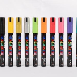 Marqueur de peinture acrylique professionnel, pointe de 1/3 mm - Marqueurs de peinture opaques pour la peinture sur roche, le verre, la céramique - Prix d'usine et OEM - Product Image 1