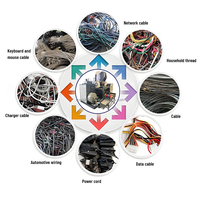 Machine automatique de séparation du cuivre du plastique, séparateur de fils, recyclage de câbles automobiles torsadés, granulateur de moteurs 99%