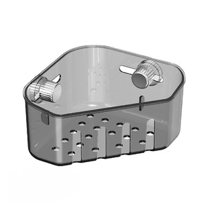 Étagère murale moderne en plastique à ventouse pour toilettes, boîte de rangement pour cosmétiques et articles de toilette - Product Image 6