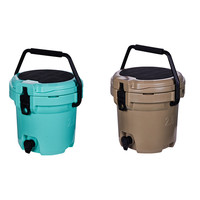 Refroidisseur rond de 5 gallons, petit refroidisseur rond rotomoulé, refroidisseur de camping