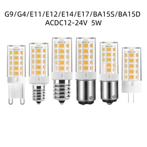 Bombilla de lámpara LED Corm, luz de vela, iluminación G4 G9 E11 E12 E14 E17 BA15S BA15D 5W Marm, blanco frío SMD2835, 360 grados - Product Image 2