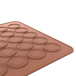 Molde de Silicona para Macarons, Color Rojo Ladrillo, 30 Cavidades, No Tóxico, Apto para Horno - Product Image 3