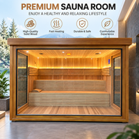 Cabine de sauna sur mesure OEM, sauna personnalisé avec structure en bois massif stable pour les loisirs en intérieur et la relaxation