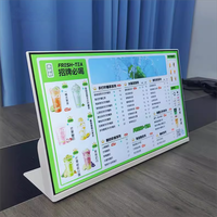 Boîte lumineuse à LED Profil en aluminium ultra-mince Cadre numérique pour affiches Panneau de menu de restaurant Publicité Format A4 Suspension lumineuse Poster