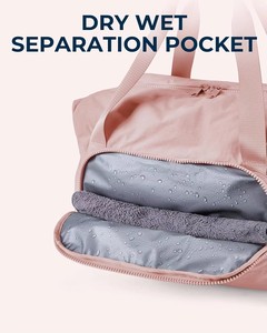 <b>Large</b> Carry On Overnight <b>Duffle</b> <b>Bag</b> 19.6x8.7x11.8 Inch Polyester Zipper Closure Multi-functional Travel Weekender <b>Bag</b> - Product Image 3