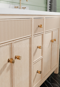 Luxury Oak Bathroom Vanity Bathroom Vanity Furniture Double Sink Bathroom <b>Cabinet</b> - Product Image 6