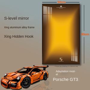 Bloc mural en alliage d'aluminium de 3,5 cm d'épaisseur compatible avec les modèles <span class=keywords><strong>Lego</strong></span> <span class=keywords><strong>911</strong></span> Lambor Bugati Ferari, cadre photo 50x80 cm - Product Image 2