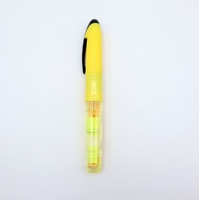 Mini bloc-notes adhésif deux-en-un avec pointe de pinceau oblique, stylo fluorescent 6 couleurs, multicolore, cadeau publicitaire