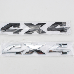 <span class=keywords><strong>4x4</strong></span> ABS plástico cromado negro vehículo coche letra placa de identificación pegatina coche insignia emblema - Product Image 3