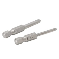 Ensemble de 2 embouts de tournevis magnétiques de 50 mm, 1/4'' hexagonal, tête en Y à trois pans, deux tournevis, tournevis de 1/4 pouce