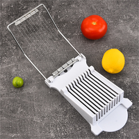 Roestvrijstalen draadvormige lunchvleessnijder, hardgekookte eiersnijder, multifunctioneel fruit snijgereedschap voor thuiskeuken