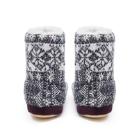 Bottes d'intérieur douces et chaudes pour l'hiver Bottes d'intérieur en peluche antidérapantes Bottes d'intérieur pour le sol Bottes de maison