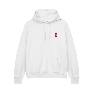 Felpa con Cappuccio AMI per Uomo, Alta Qualità in Puro Cotone, Modello Unisex con Zip, Pullover Sportivo con Cerniera - Product Image 3