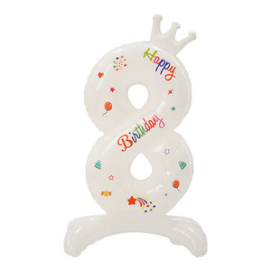 Palloncini a Forma di Numero in Foil da 32 Pollici, Rosa e Blu, per Decorazioni di <span class=keywords><strong>Compleanno</strong></span>, San Valentino, Natale e Accessori Fotografici - Product Image 1