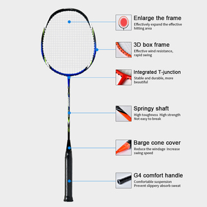 Raquettes de <span class=keywords><strong>badminton</strong></span> professionnelles, en aluminium et <span class=keywords><strong>sans</strong></span> joint en T, personnalisés - Product Image 4