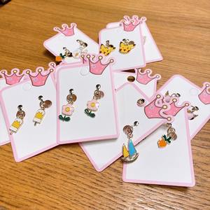 ต่างหูรูปการ์ตูนอัลลอยสำหรับเด็กจี้รูปสัตว์แบบไม่มีรูหนีบหู - Product Image 3