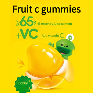 Venta directa de fábrica Halal 380g vitamina C bajo en azúcar afrutado Dobby <span class=keywords><strong>mango</strong></span> fruta jarabe gomoso caramelo al por mayor - Product Image 3
