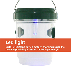 Wholesale Price Solar Wasp Trap for Garden Pest Control Outdoor Insect Catcher with LED Attraction Light - Product Image 6