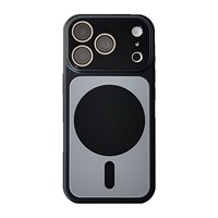 Coque de téléphone magnétique tout-en-un bicolore effet mat pour iPhone 13 14 15 16 17 Pro Max 18 Pro 18 Pro Max