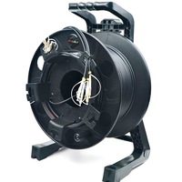 Tambour de câble en TPU 2C 4 noyaux 6 noyaux 300M 200M 150M 100M bobines de cordon de câble d'extension de fibre pour réseau GPRS