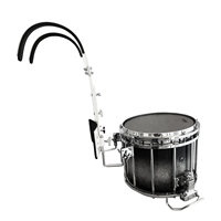 Kit de tambourin de fanfare scolaire avec harnais de transport blanc réglable pour les joueurs débutants et les corps de parade
