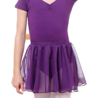 B8167 Vente chaude Jupe de danse en mousseline pour enfants, jupe tutu à taille élastique, plusieurs couleurs, tenue de danse pour enfants pour l'entraînement au ballet