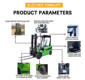 מלגזה חשמלי קטן 1.5 טון קומפקטי עבור מחסן מקורה, משלוח חינם, epa אירו 5 מלגזה חשמלי - Product Image 6