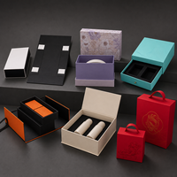 Boîte cadeau pliable personnalisée avec ruban, emballage de luxe pliable pour cadeaux, collations et e-commerce