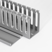Matériau PVC ignifuge sans plomb PVC-40 * 35 conduit de câblage mural à fente étroite Conduit électrique en PVC perforé en plastique