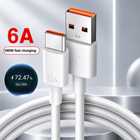Kabel Charger USB C Super Cepat 120W Termurah, Kabel Data Pengisian Cepat Pintar 6A Tipe-C 3.0 3.1 untuk iPhone Android