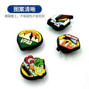 Yuanchao Customized PVC Shoe Buckles DDXK0001 Appliques <b>Summer</b> 3D Soft Rubber <b>Decorations</b> - Product Image 1