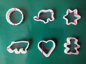 หกแม้กระทั่งแม่พิมพ์คุกกี้เค้กจุดอุปกรณ์<span class=keywords><strong>อบ</strong></span>หกชิ้น pp หลายรูปร่างลูก<span class=keywords><strong>ข้าว</strong></span><span class=keywords><strong>สั</strong></span>บปะรดแม่พิมพ์กรอบขายส่ง - Product Image 6