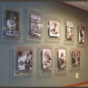 Wall Mount Custom 8*10 Inch Clear <strong>Acrylic</strong> Waterproof <strong>Photo</strong> <strong>Frame</strong> Wall Picture <strong>Photo</strong> <strong>Frame</strong> with Standoff Bolts Screws - Product Image 5