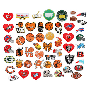 thumbnail image 2 of 18 Pcs Ball Sports Chenille Iron On Patches, Basketball Baseball Football Volleyball Rugby Tennis Repair Patches Kit Sew On Embroidered Applique Diy Accessory For Backpack Clothes Pants Hats Jeans 2 of 9