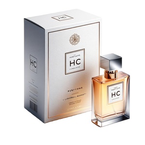 La caja de regalo con tapa blanca se utiliza para el embalaje de botellas de perfume Caja de juego de perfume Embalaje de caja de perfume de 100ml - Product Image 1