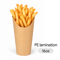 Gobelets à frites en papier jetables personnalisés, boîtes à frites imprimées avec logo personnalisé, coupelles à chips, gobelets à snacks personnalisés, fabrication sur mesure