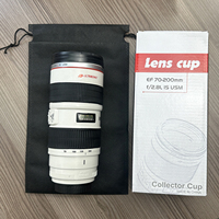 Mug en forme d'objectif d'appareil photo, en acier inoxydable, tasse à café, gobelet, bouteille d'eau, tasse de voyage, cadeau, 400 ml