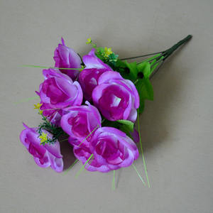 Sevenstar-flores artificiales coloridas para el <span class=keywords><strong>cementerio</strong></span>, rosas artificiales, <span class=keywords><strong>arreglo</strong></span> de flores funerarias - Product Image 6