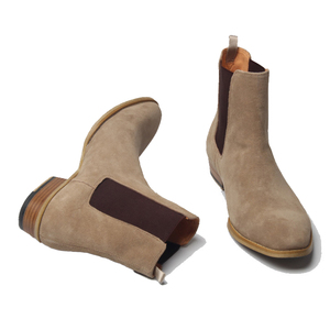 Bottes <span class=keywords><strong>Chelsea</strong></span> élégantes en <span class=keywords><strong>cuir</strong></span> véritable pour hommes chaussures d'affaires en <span class=keywords><strong>cuir</strong></span> de vachette de qualité supérieure respirantes et confortables bottes de Cowboy - Product Image 5